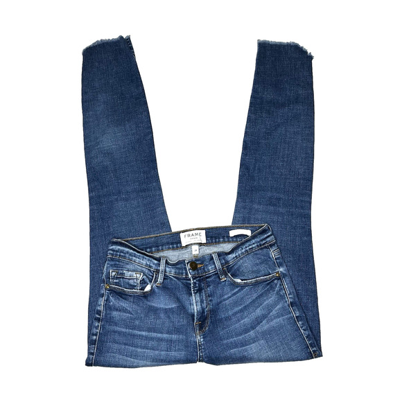 FRAME Denim Le Skinny De Jeanne Tulip Hem Ankle Jeans size 28 York - Picture 7 of 16